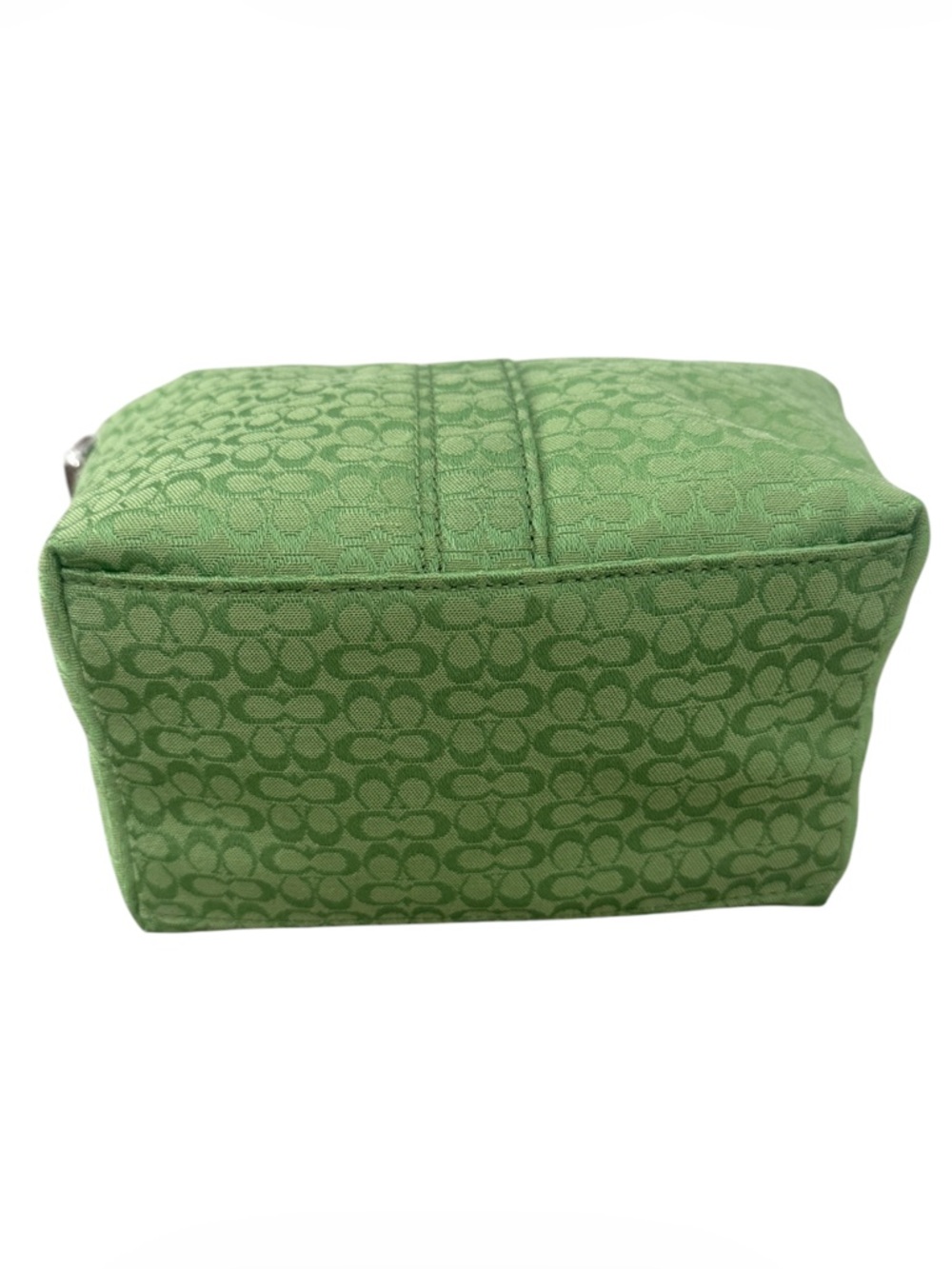 Coach Vintage Y2K Signature Soho Lime Canvas Brown Leather Mini Hobo Handbag - Picture 3 of 5